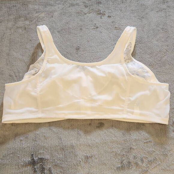 Exquisite Form Fully Posture No Wire Bra Front Close Style 565 size 46D White - Picture 2 of 3